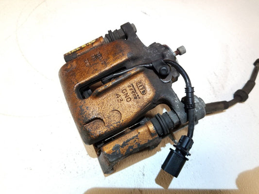 12 13 14 15 Audi A6 C7 Rear Left Driver Side Brake Caliper W/o Park Motor OEM