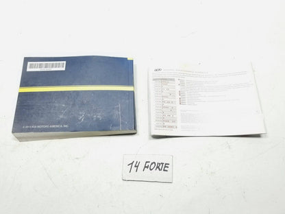 2014 Kia Forte Owner's Manual Book OEM 73k