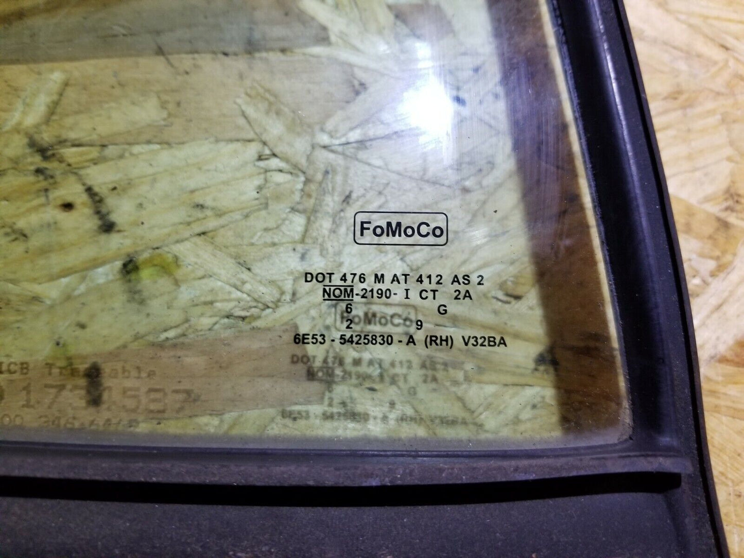 06 07 08 09 Mercury Milan Rear Right Passenger Side Door Vent Window Glass OEM