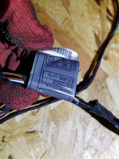 04 05 06 07 BMW 530xi E60 Rear Door Wire Harness Driver Side Left OEM