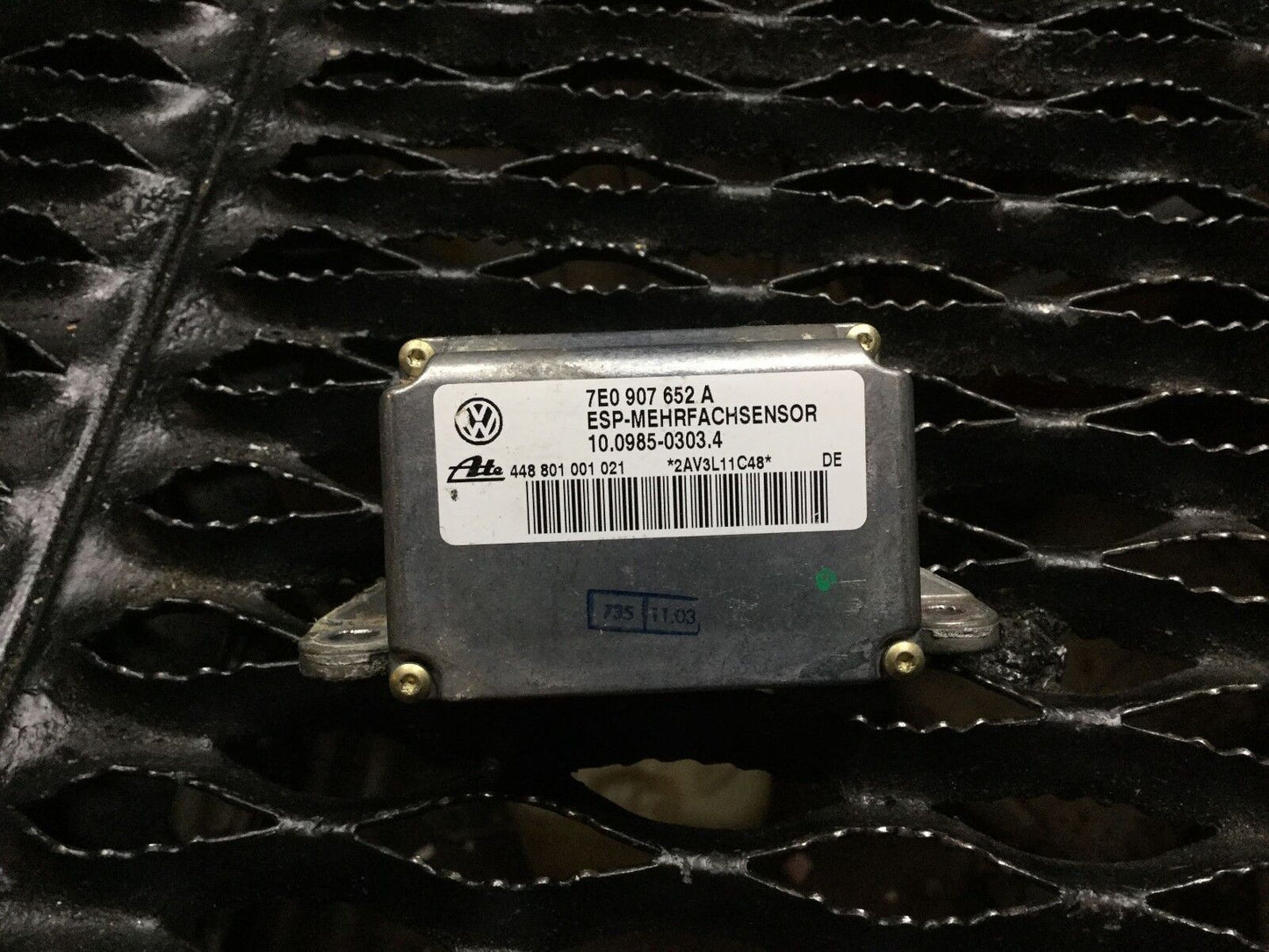 04 05 06 Porsche Cayenne Yaw Rate Esp Sensor 7e0907652a OEM