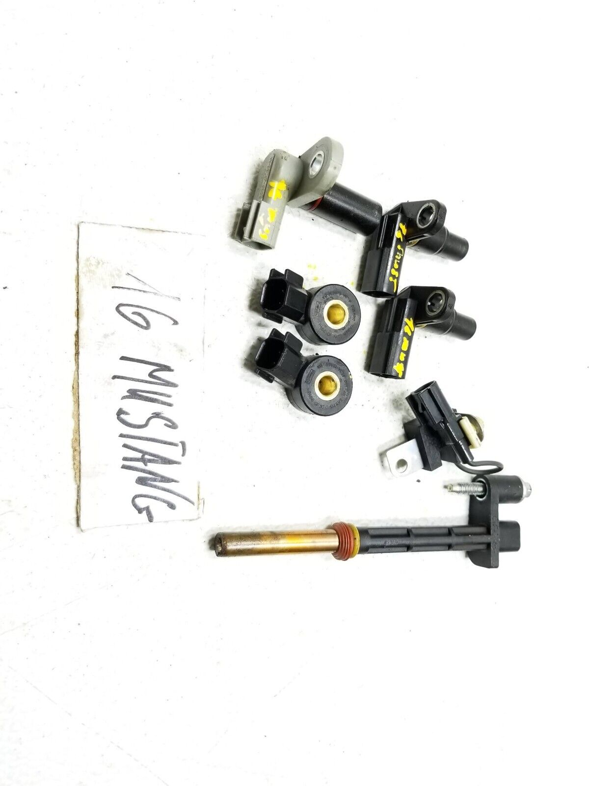 15-17 Ford Mustang Gt Engine Crankshaft Camshaft Sensor Pressure 7pcs OEM 5.0l