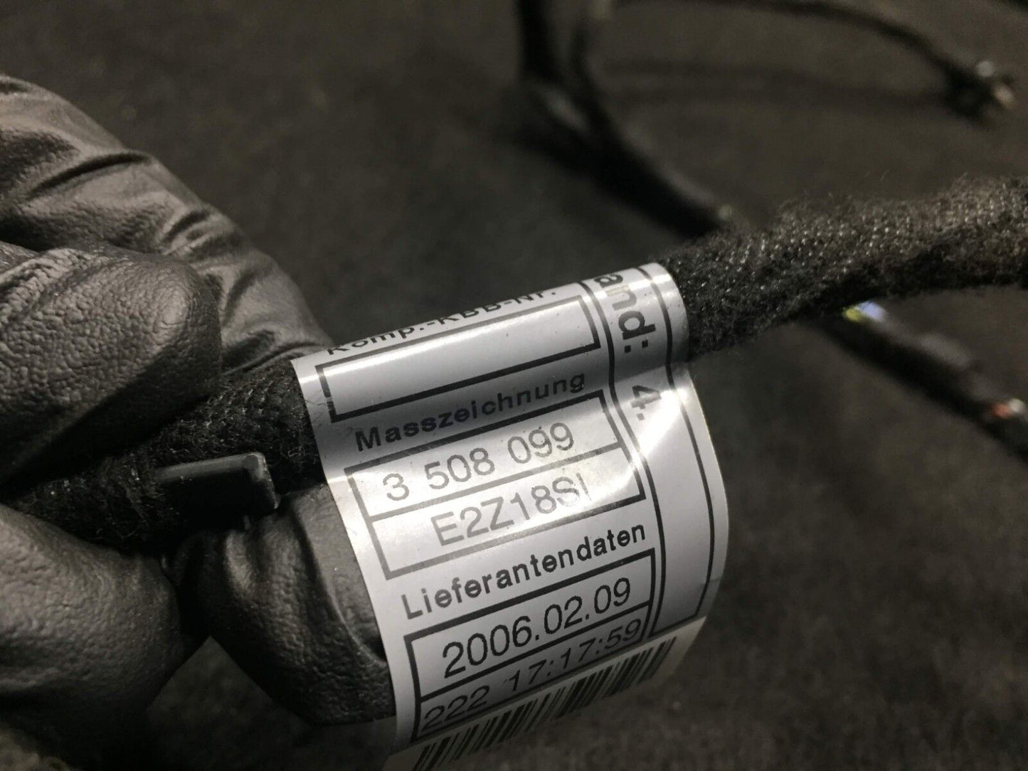 04 05 06 BMW X3 E83 Rear Right Pass Side Door Wire Wiring Harness OEM D34