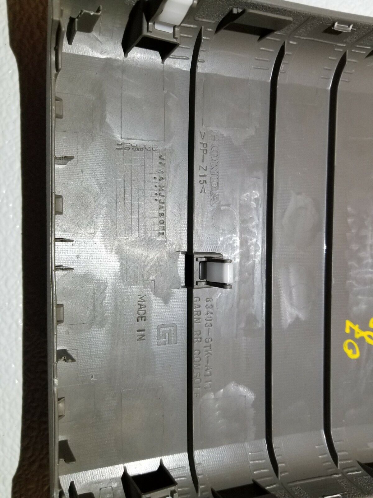 07 08 09 10 11 12 Acura RDX Center Console Rear Cover Trim Cover Panel OEM