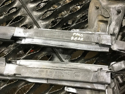 03 04 05 06 Audi A4 B6 Cabrio Inner Window Slot Seal Trim Left & Right Pair OEM