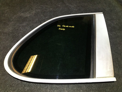 03 04 05 06 Cayenne Porsche Rear Right Pass Side Quarter Window Glass OEM