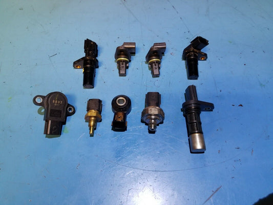 16 17 18 19 Nissan Sentra Oil Pressure Temp Knock Cam Crank Sensors 9pcs OEM 49k