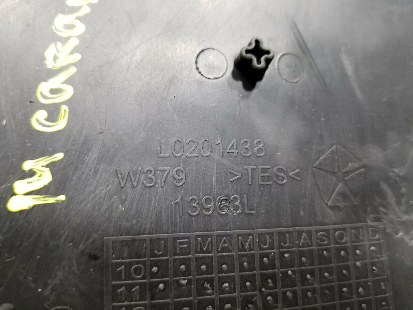 14 2014 Dodge Grand Caravan Dash Dashboard Center Shelf Tray Cover Trim OEM