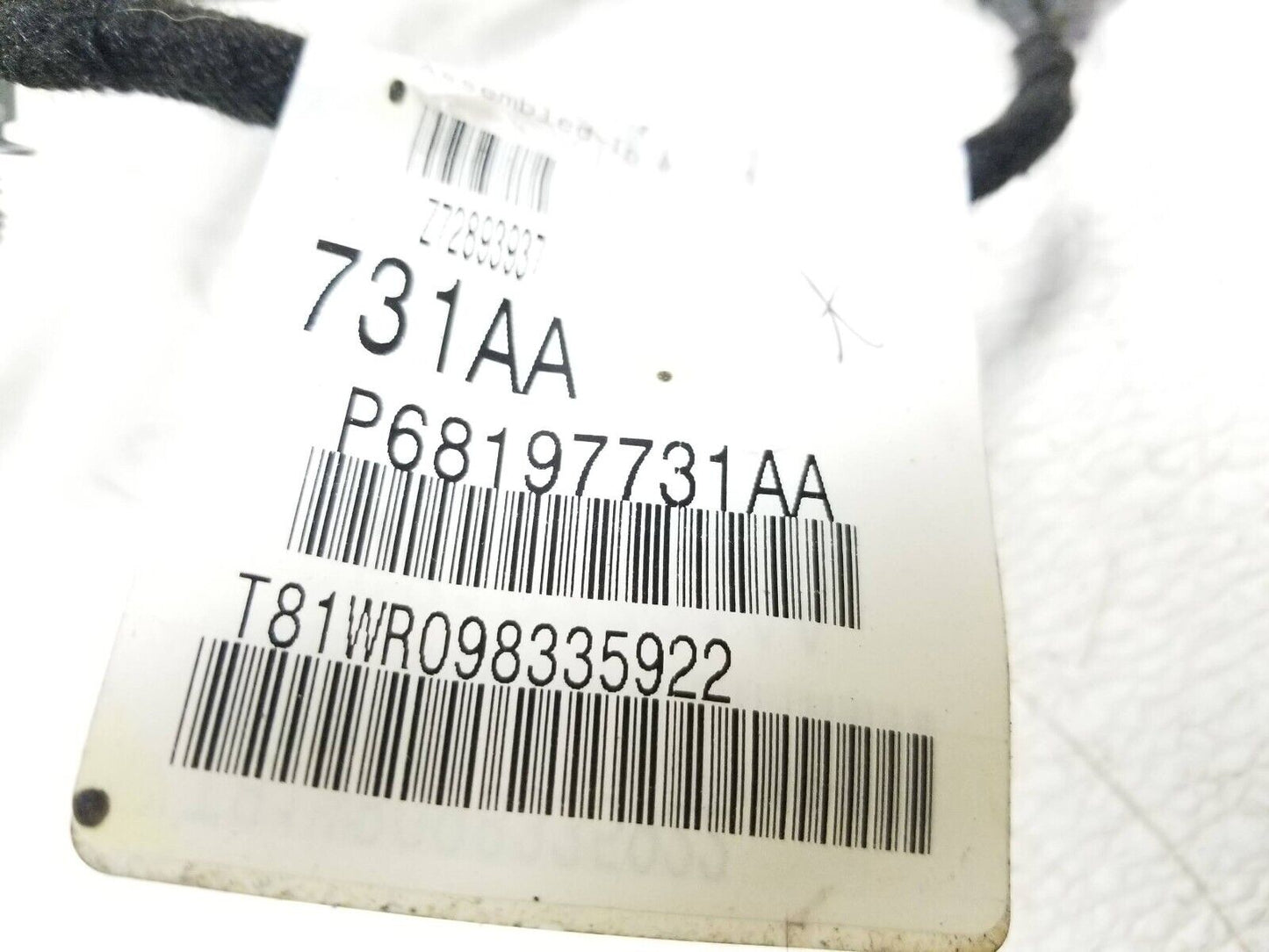 13 14 15 16 Dodge Dart Rear Left Driver Door Wire Harness OEM 52k Miles