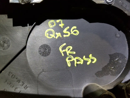 04 05 06 07 Infiniti QX56 Front Right Passenger Seat Trim Cover OEM