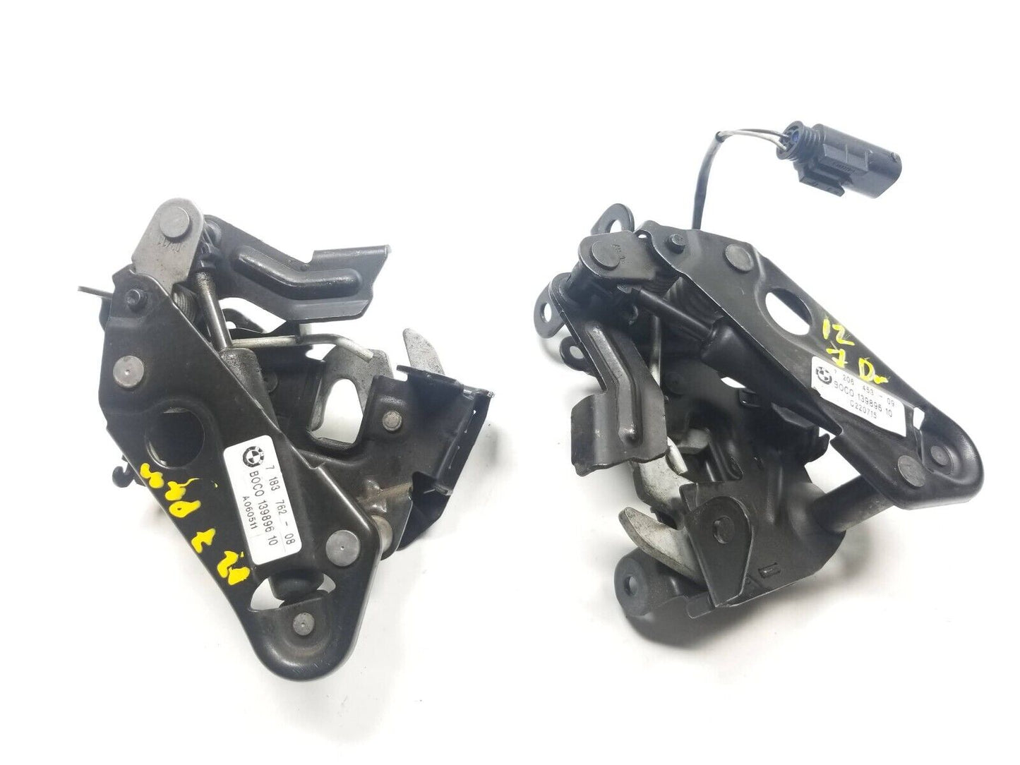 09 10 11 12 BMW 750li Hood Lock Latch Actuator Pair OEM