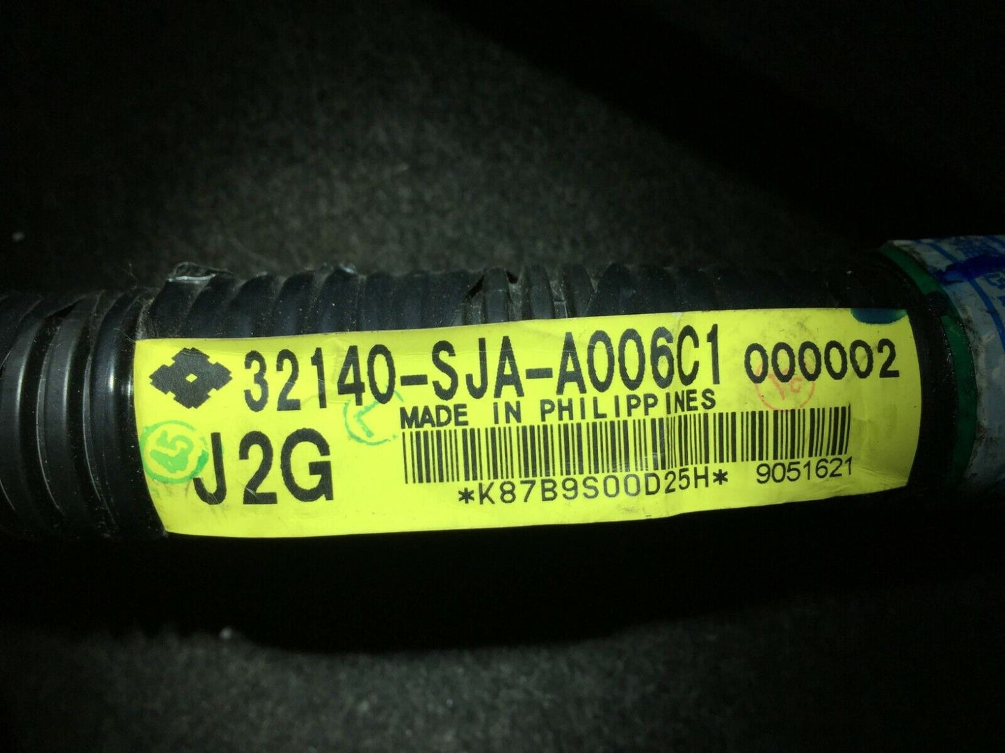 06 07 08 Acura Rl Right Floor Interior Body Wire Harness OEM D41