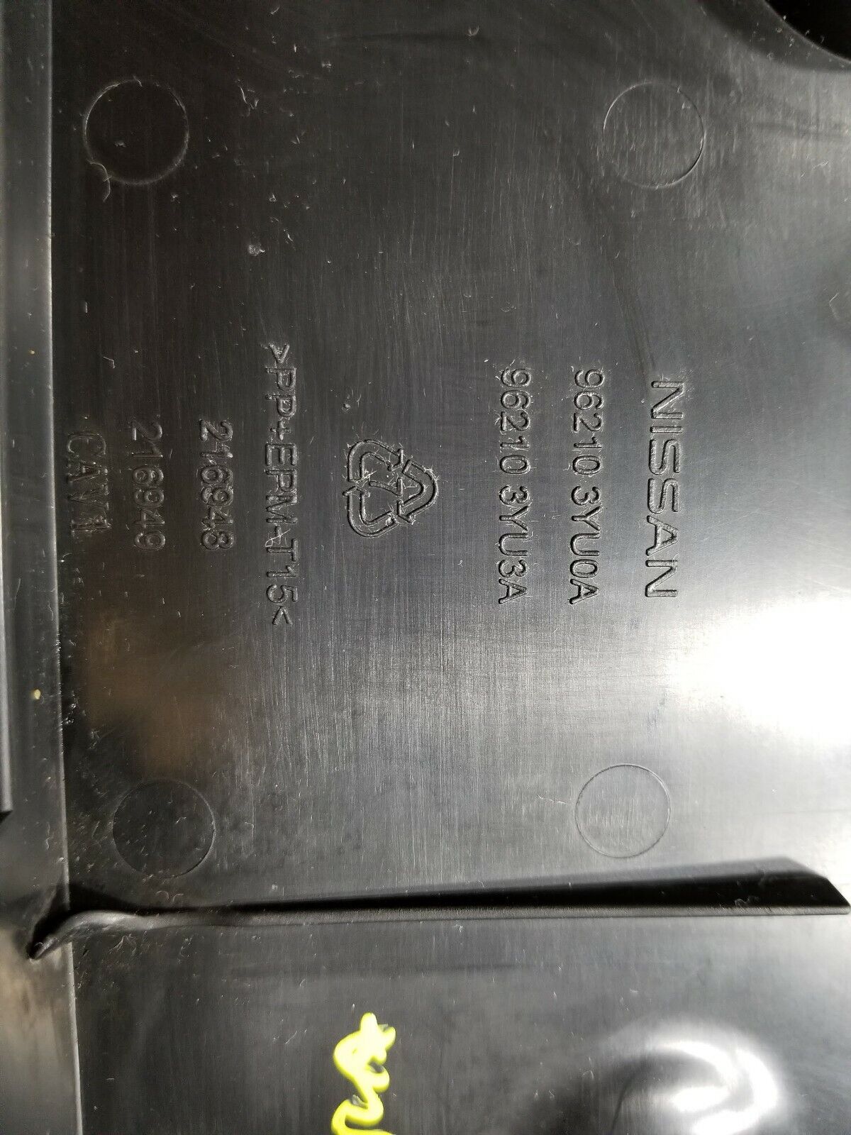 16 17 18 Nissan Sentra Front License Plate Holder Bracket OEM 40k