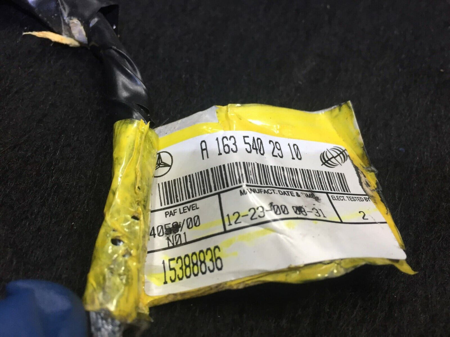 99 00 01 02 03 Mercedes W163 Ml320 Front Passenger Door Wire Harness OEM D34