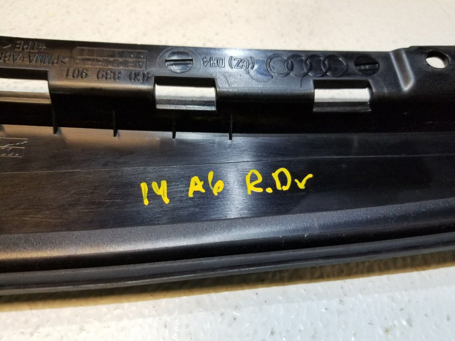 12 13 14 15 Audi A6 Rear Left Driver Side Door Exterior Pillar Molding Trim OEM
