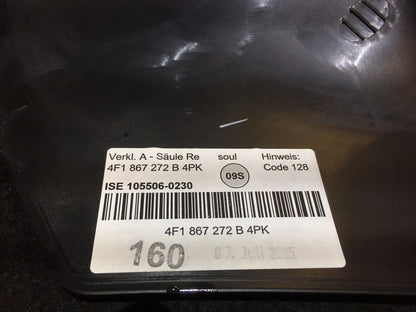 05 06 07 08 Audi A6 C6 Front Right Door Scuff Sill Plate Kick Panel Trim OEM