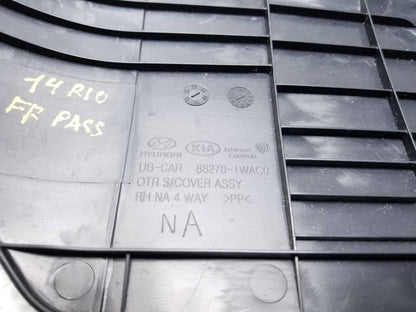 12 13 14 15 Kia Rio Front Right Passenger Seat Side Trim Cover OEM