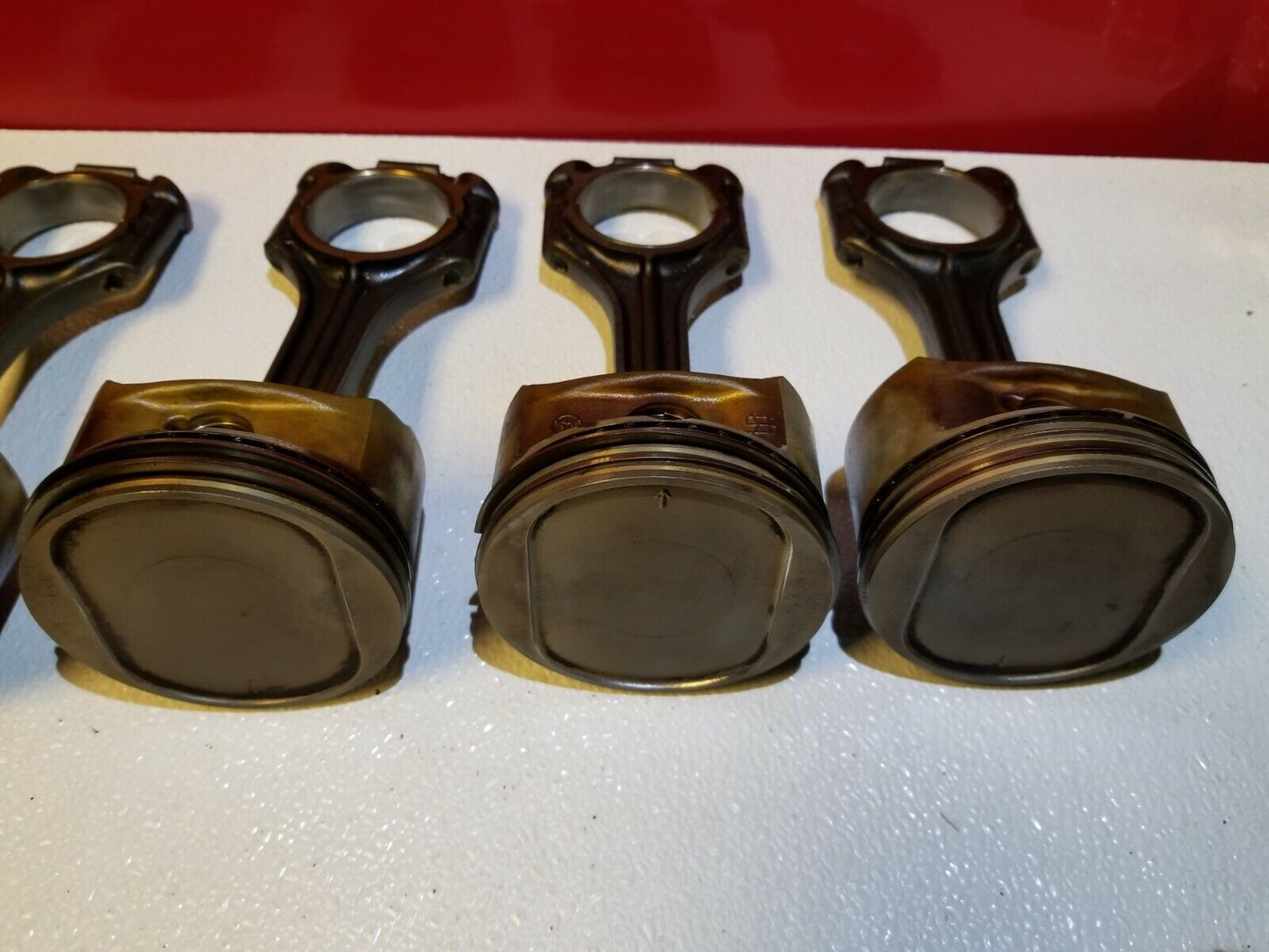 03 04 05 06 Mercedes CL500 Connecting Rod W/ Piston 8pcs OEM M113 5.0l