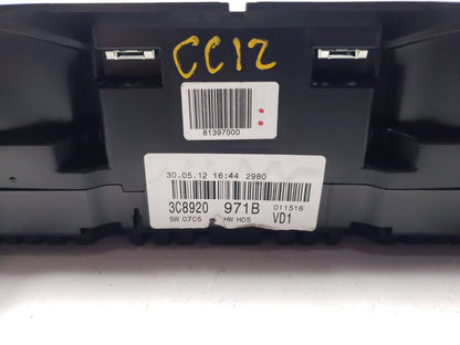 2012 - 2014 Volkswagen Cc Speedometer Instrument Cluster Gauges OEM