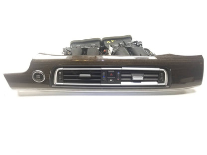 09 10 11 12 BMW 750li Dash Center Air Vent Panel W/ Start & Hazard Switch OEM