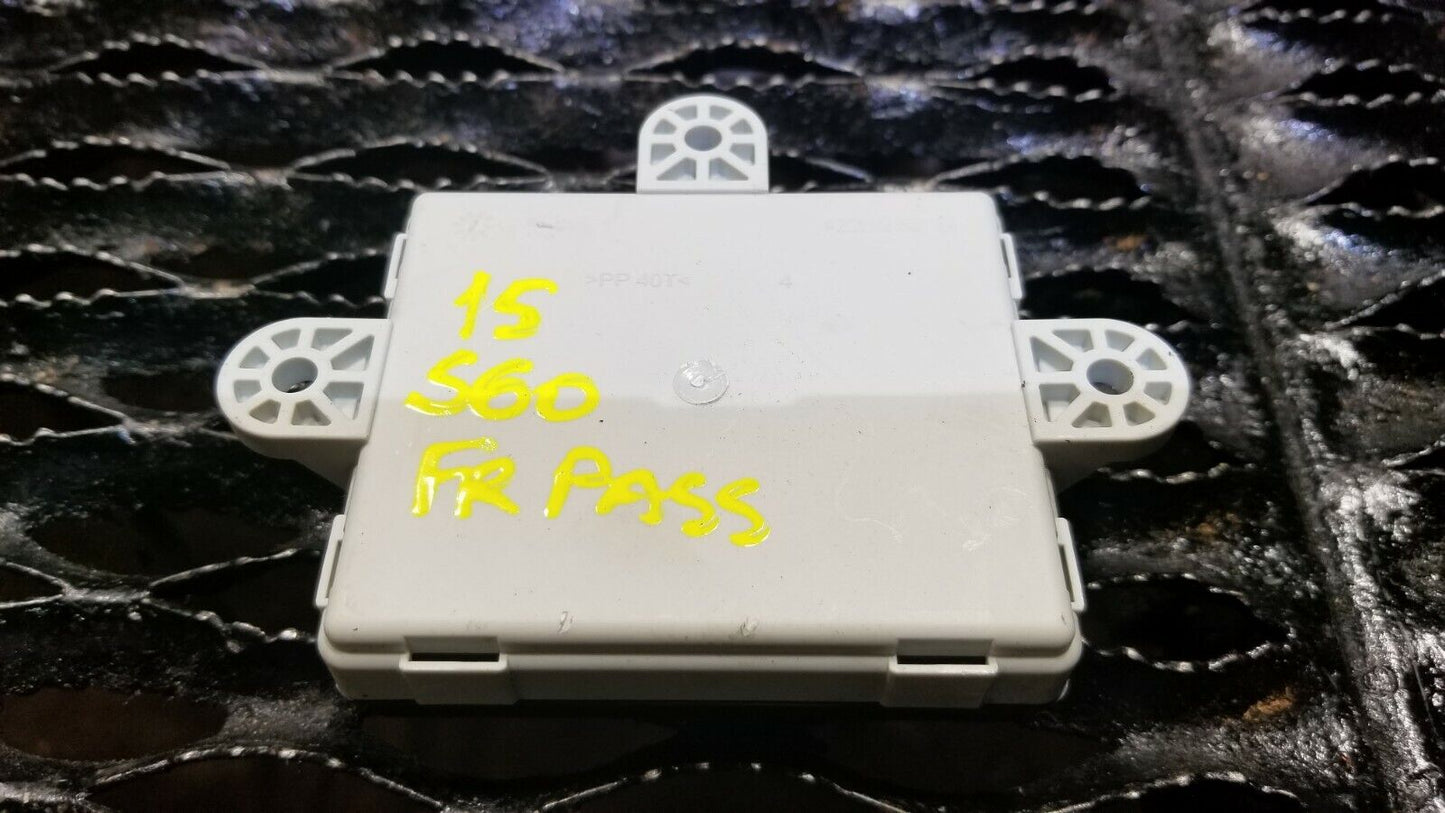 14 15 16 17 Volvo S60 Ecu Front Pass Door Control Module 31343044 OEM 42k