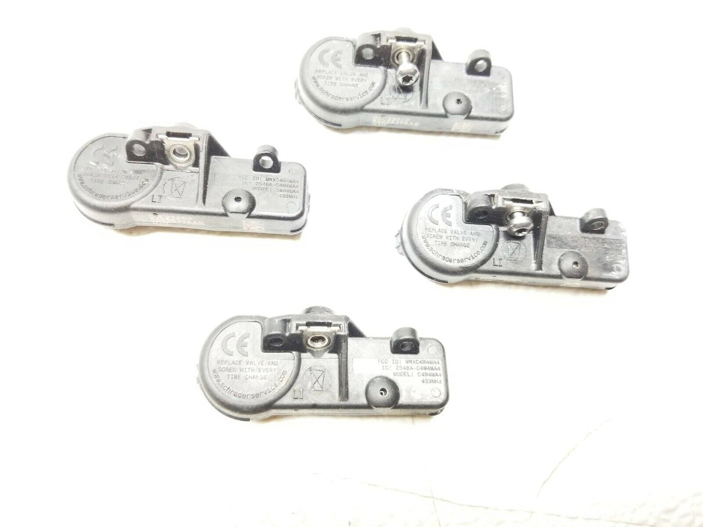 12 13 14 15 16 Fiat 500 Tpms Tire Pressure Monitor Sensor 4pcs 433mhz OEM