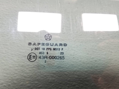 2006 - 2010 Jeep Grand Cherokee Rear Door Window Glass Passenger Right Side OEM