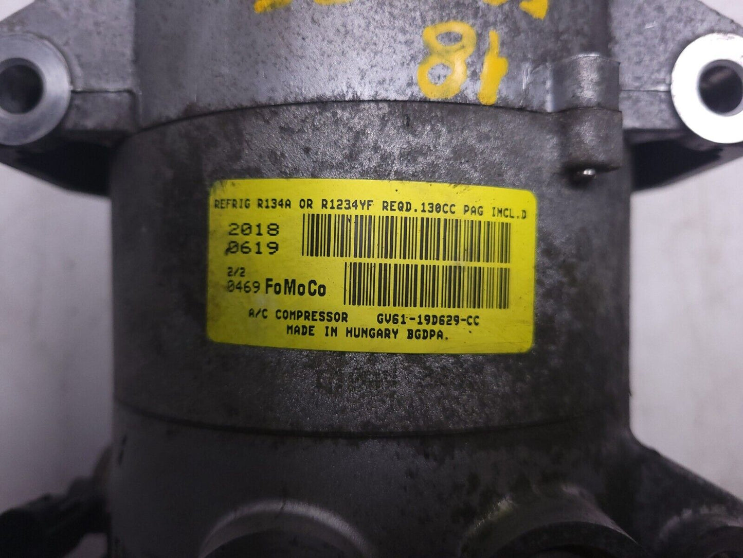 17 18 19 Ford Escape  AC Compressor Cv61-19d629-cc 1.5l OEM