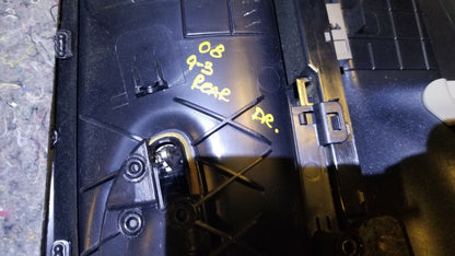 08 09 10 11 Saab 93 9-3 Sedan Rear Left Driver Door Trim Paneloem