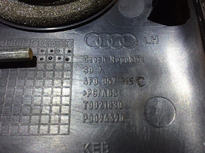 05 06 07 08 Audi A6 C6 Audi A6 C6 Left Fuse Box Dash Cover Panel OEM 4f0857086c