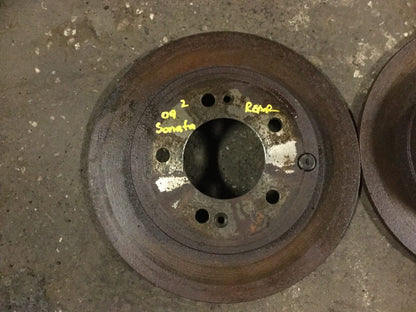 06 07 08 09 10 Hyundai Sonata 3.3l Rear Brake Disc Rotor 2pcs OEM D12