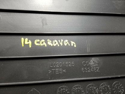 14 2014 Dodge Grand Caravan Upper Glove Box Liner Rubber Mat OEM 34k