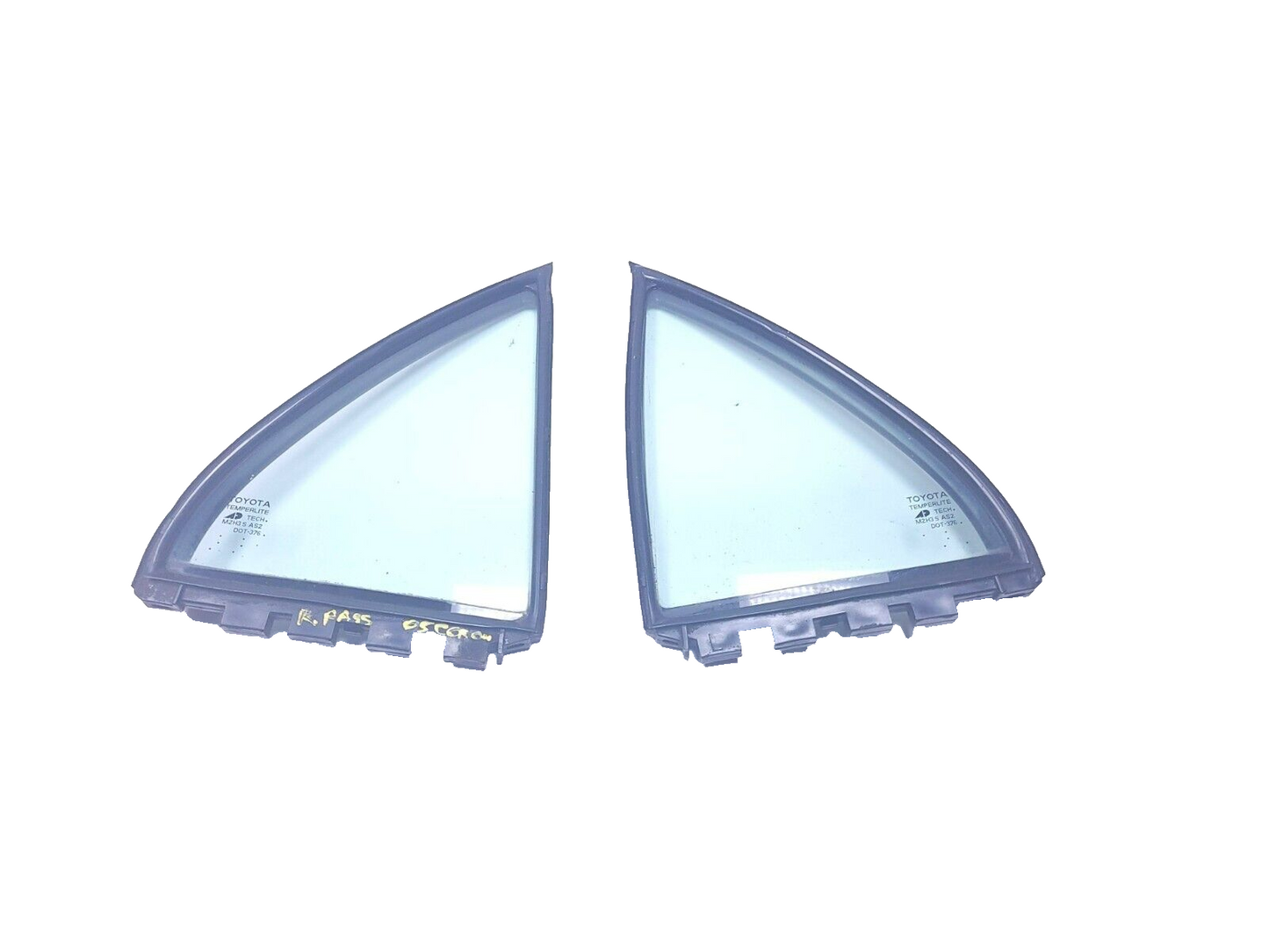 03 - 08 Toyota Corolla Rear Door Vent Window Glass Left & Right 2pcs OEM