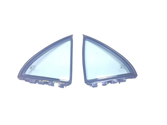 03 - 08 Toyota Corolla Rear Door Vent Window Glass Left & Right 2pcs OEM