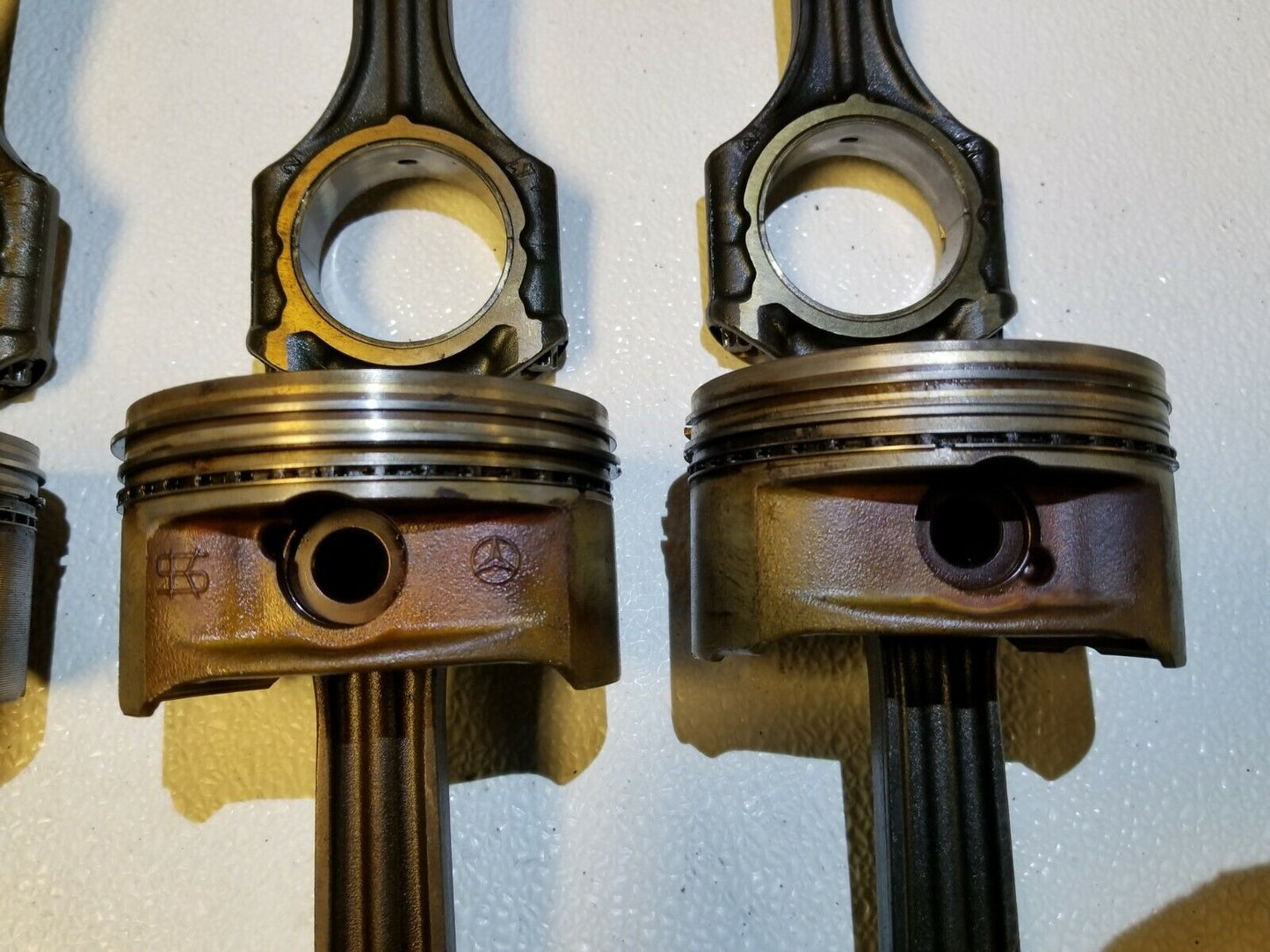 03 04 05 06 Mercedes CL500 Connecting Rod W/ Piston 8pcs OEM M113 5.0l