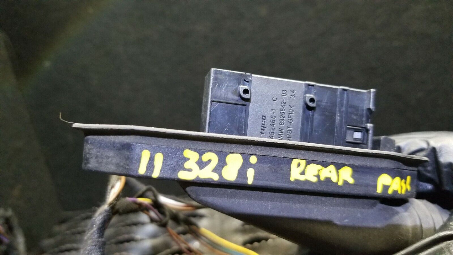 09 10 11 12 BMW 328xi E90 Rear Right Door Wire Wiring Harness Passenger Side OEM