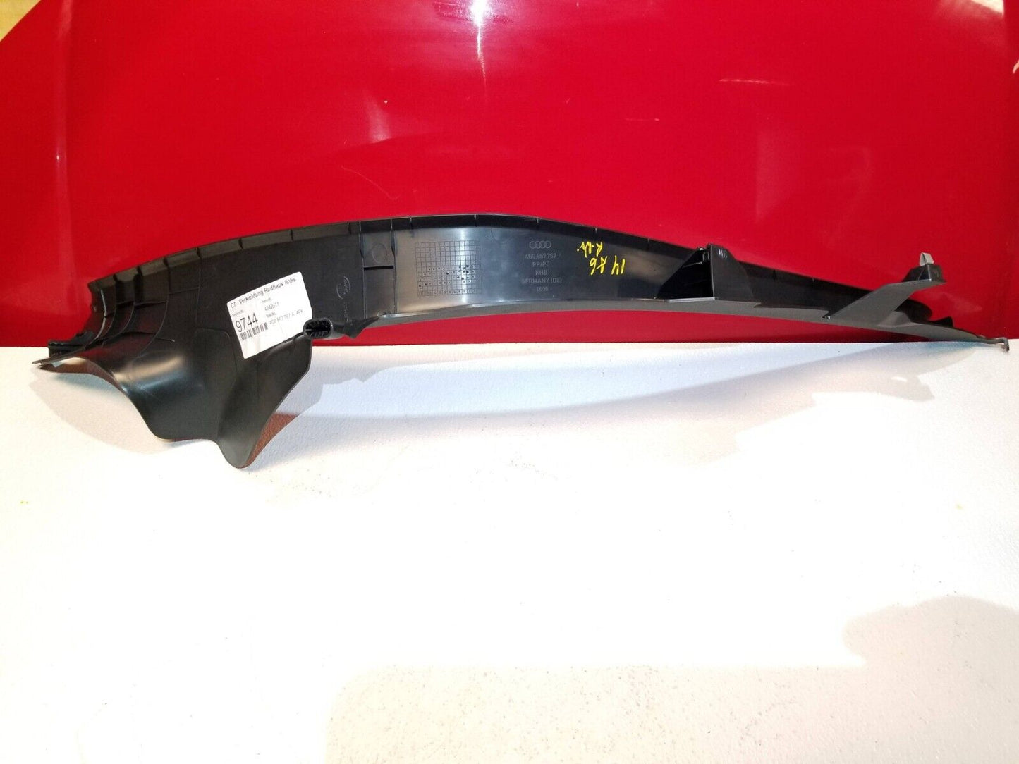 12 13 14 15 Audi A6 Rear Left Driver Side Door Sill Scuff Plate Trim Cover OEM