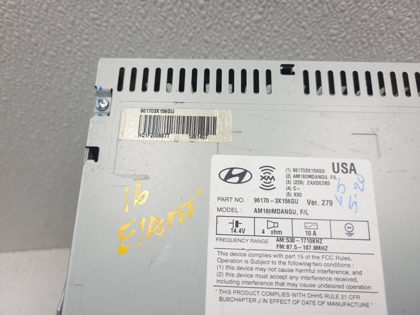 14 15 16 Hyundai Elantra AM FM Cd Player Radio Receiver OEM Sedan