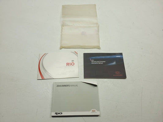 12 13 14 15 Kia Rio Owner's Manual W/ Case OEM