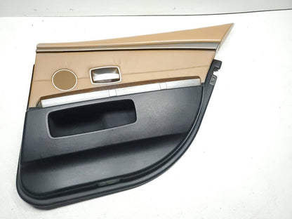 02 03 04 05 BMW 745i E65 Rear Door Trim Panel Right Passenger Side OEM