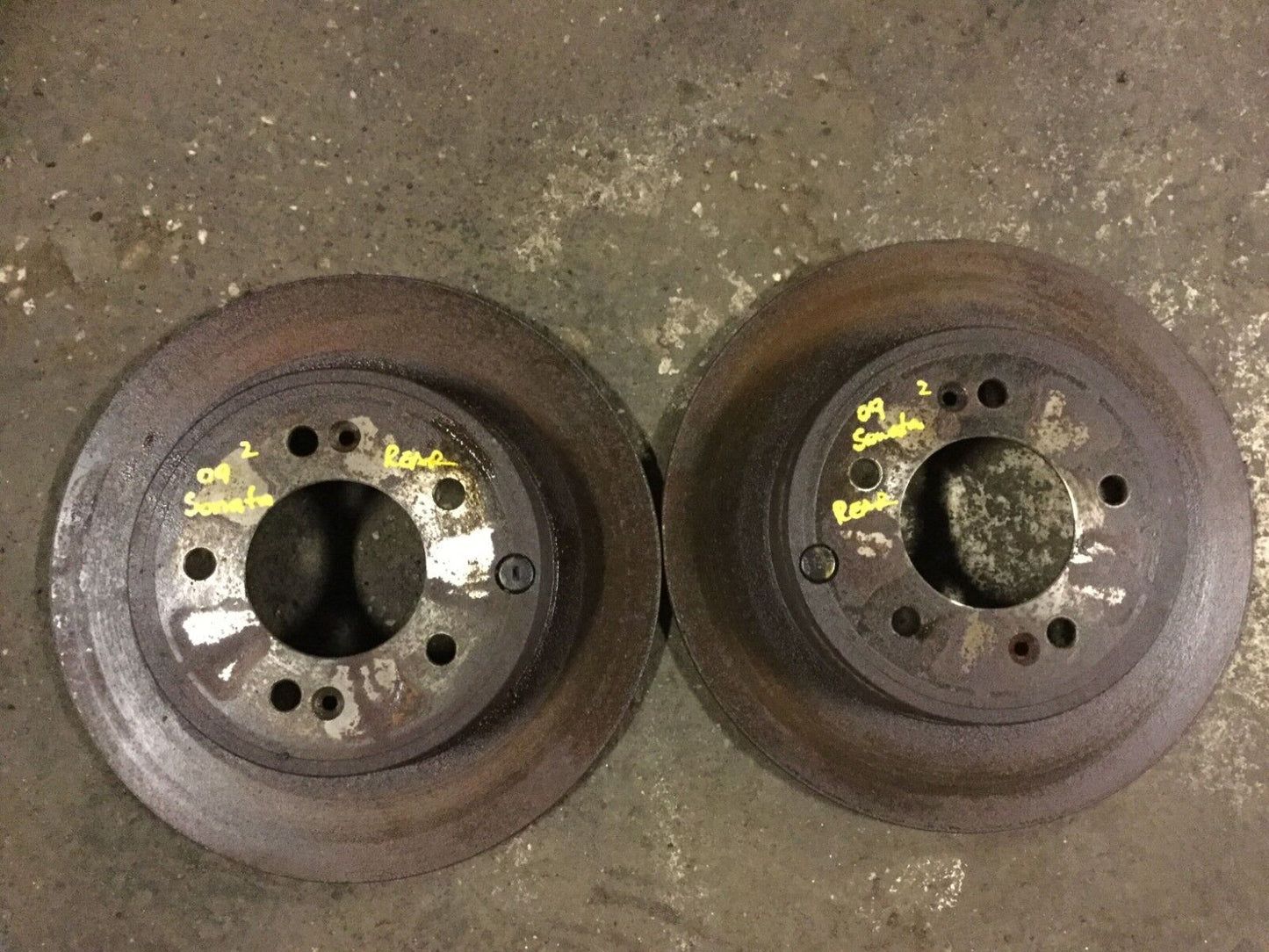 06 07 08 09 10 Hyundai Sonata 3.3l Rear Brake Disc Rotor 2pcs OEM D12