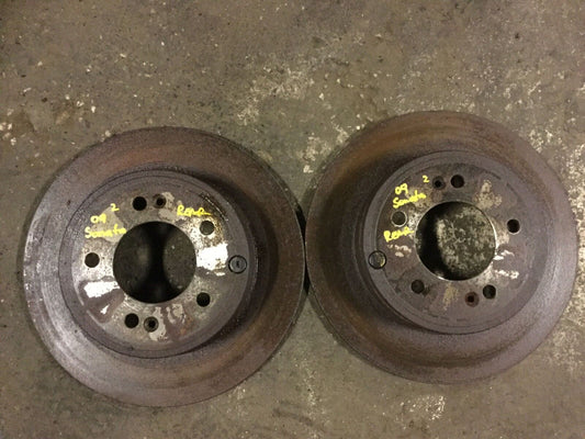06 07 08 09 10 Hyundai Sonata 3.3l Rear Brake Disc Rotor 2pcs OEM D12
