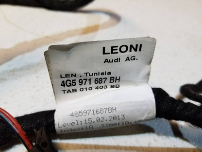 12 13 14 15 Audi A6 Rear Left Driver Side Door Wire Harness 4g5971687bh OEM
