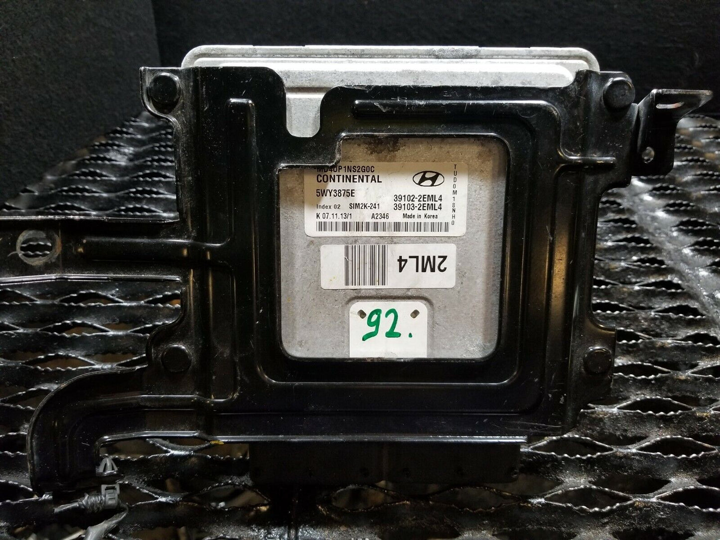 14 15 2014 2015 Hyundai Elantra 1.8l Ecm Ecu Engine Computer Module OEM #92