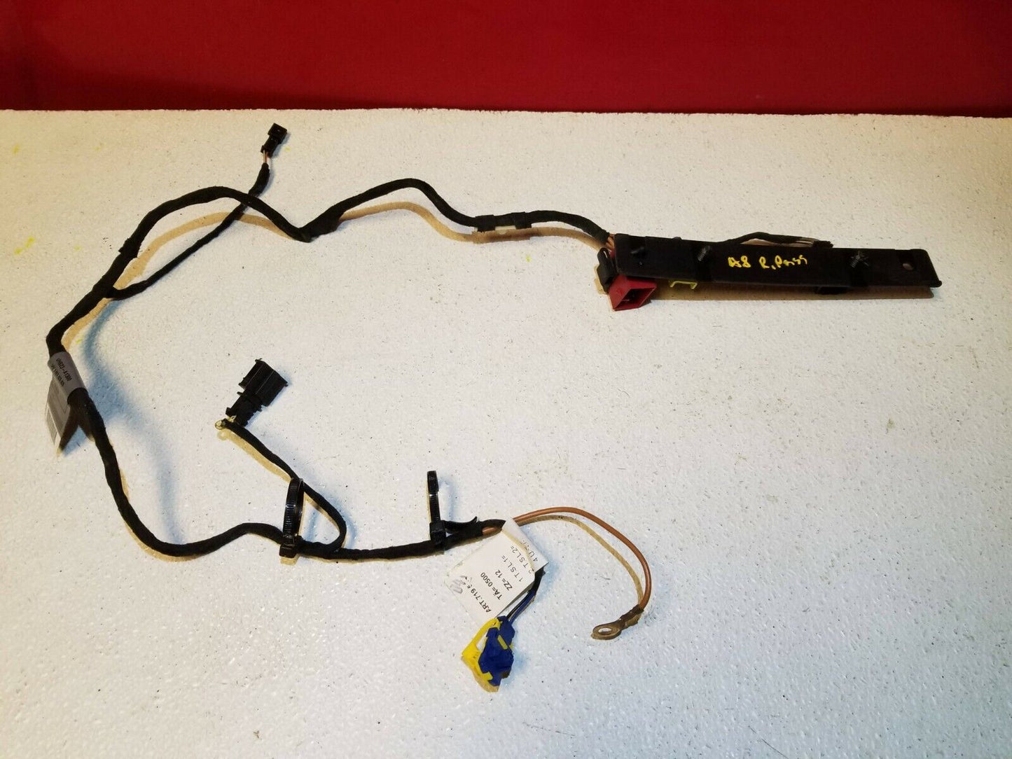 04 05 06 07 Audi A8 Rear Seat Wire Harness Left & Right Pair OEM