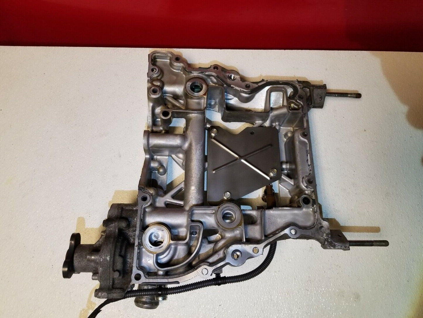 14 15 16 Subaru Forester 2.5l  Upper Oil Pan 11120aa280 OEM 43k
