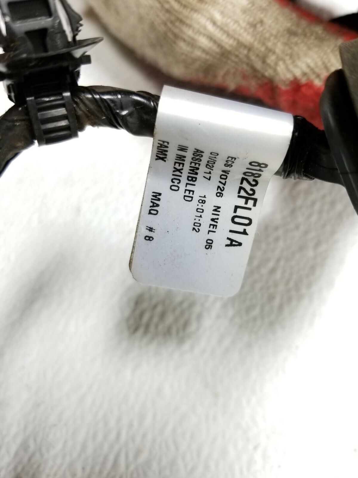 17 18 19 Subaru Impreza Sport Rear Right Pass Door Wire Harness OEM 64k Miles