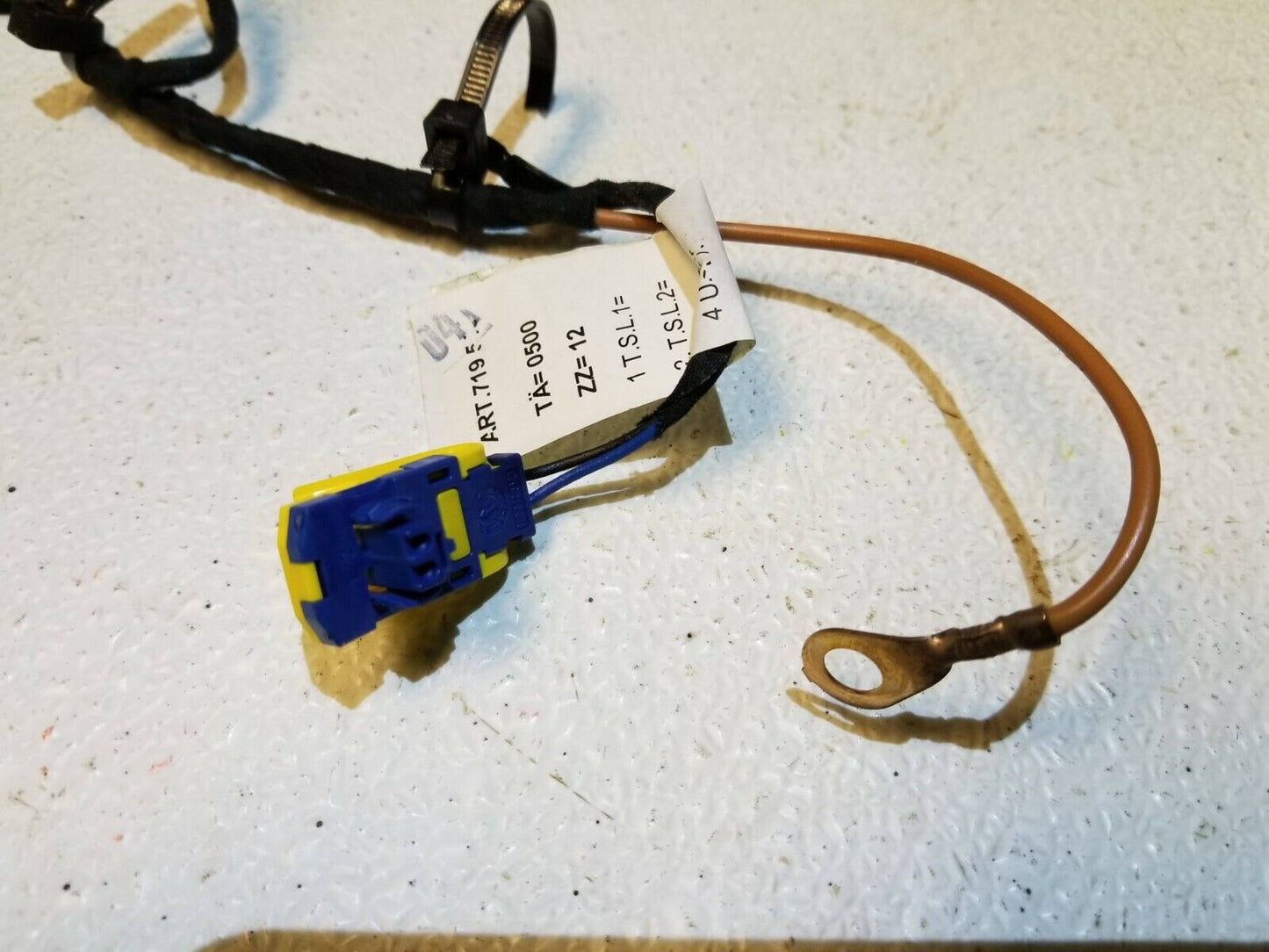 04 05 06 07 Audi A8 Rear Seat Wire Harness Left & Right Pair OEM
