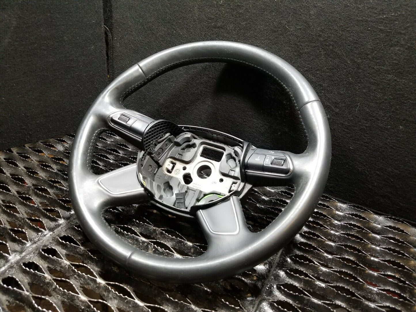 13 14 15 Audi A4 Steering Wheel Black Leather OEM