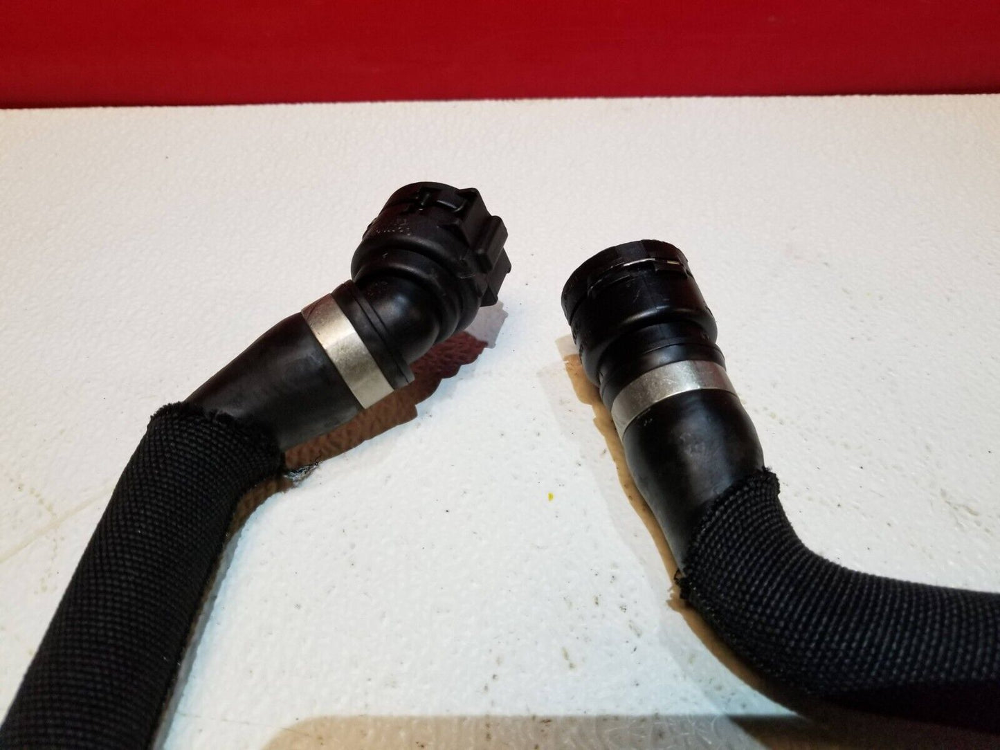 12 13 14 15 Audi A6 3.0t Engine Coolant Water Hose Tube Pipe 2pcs OEM